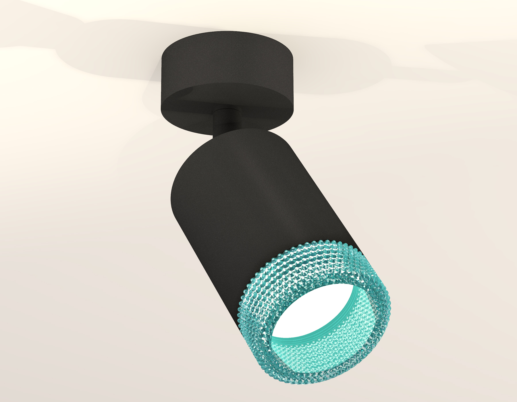 Накладной поворотный светильник XM6313004 SBK/BL черный песок/голубой MR16 GU5.3 (A2210, C6313, N6153)