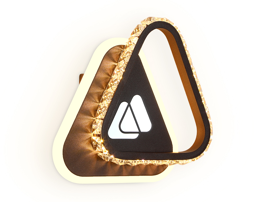 Настенный светодиодный светильник Ambrella FA237 CF кофе LED 4200K+6400K 19W 210*210*50