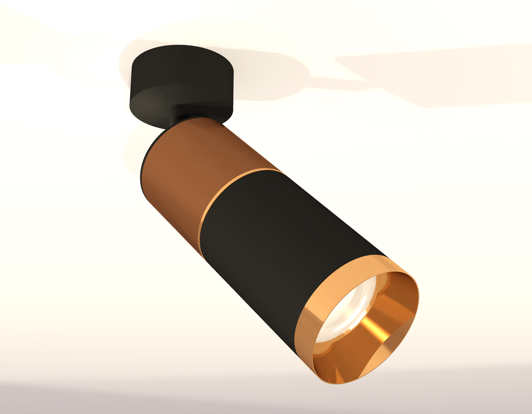 Спот поворотный XM6313015 SBK/SCF/PYG черный песок/кофе песок/золото желтое полированное MR16 GU5.3