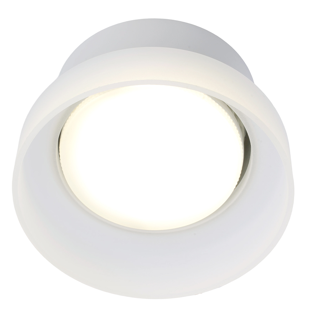 Светильник потолочный Feron HL460 Barrel OPAL 12W, 230V, GX53, белый