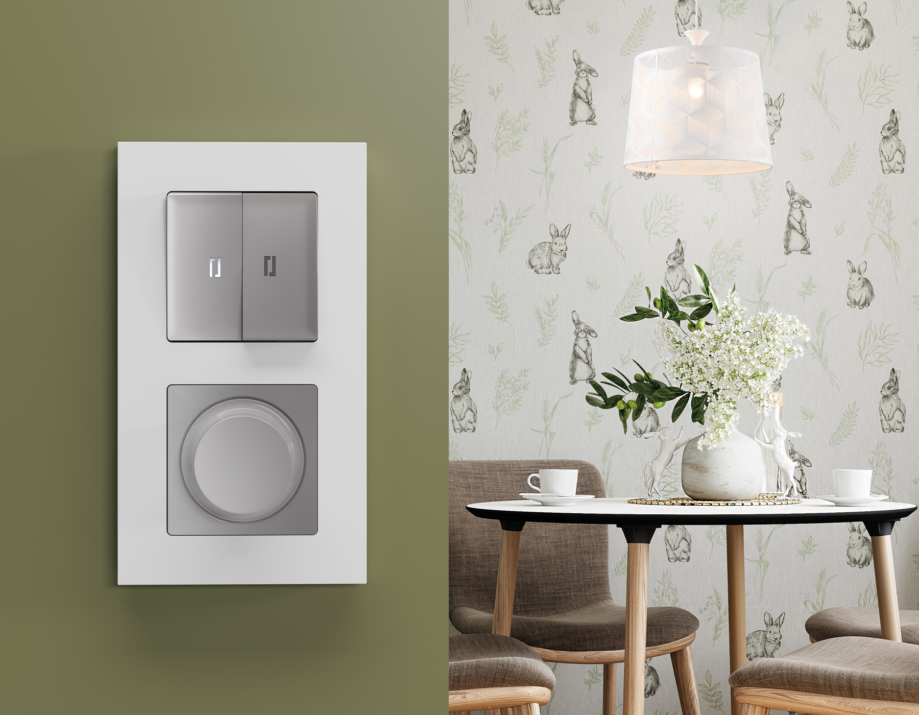 AF250124 Рамка ALFA Qubi (Белый матовый) 4-ая