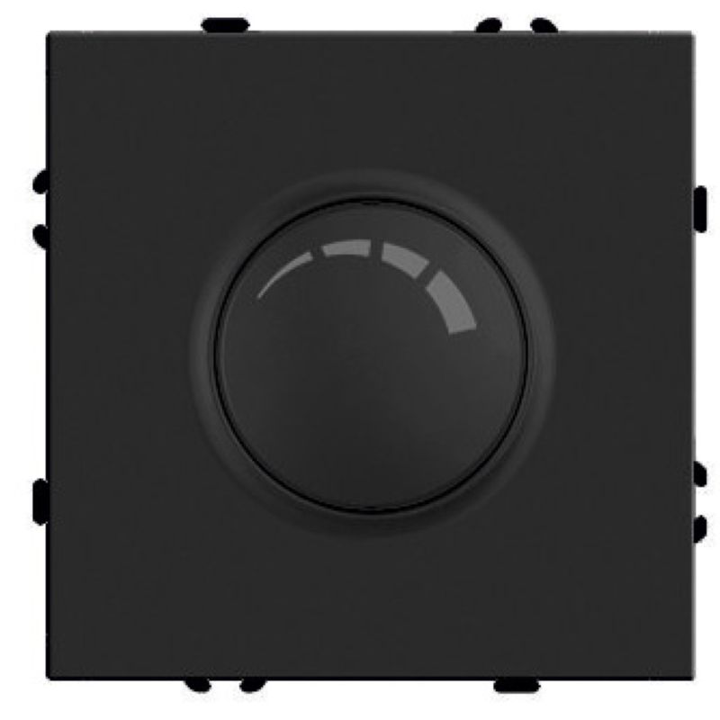 Выключатель диммирующий (механизм), STEKKER, 250В, 500W, серия Эмили, RSW10-5106-05, черный уголь, soft touch