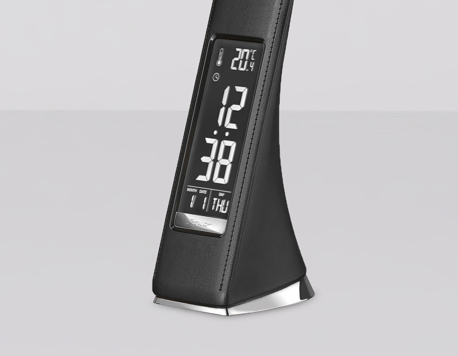 Светодиодная настольная лампа  Ambrella с дисплеем DE509 BK черный LED 3000-6400K 6W