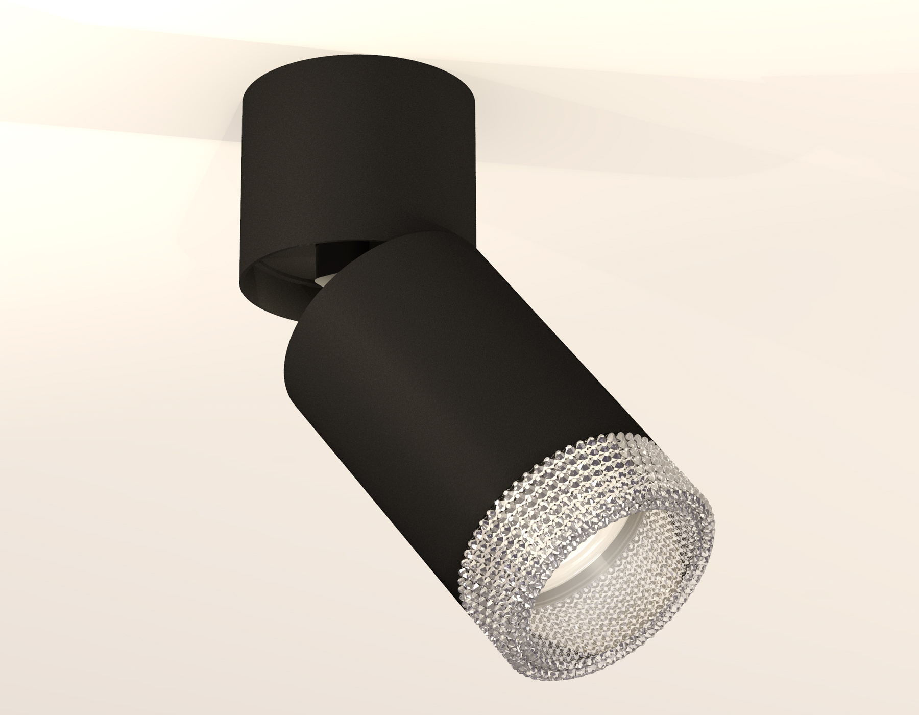 Накладной поворотный светильник XM6313060 SBK/BK/CL черный песок/черный/прозрачный MR16 GU5.3 (A2221, C6313, N6150)