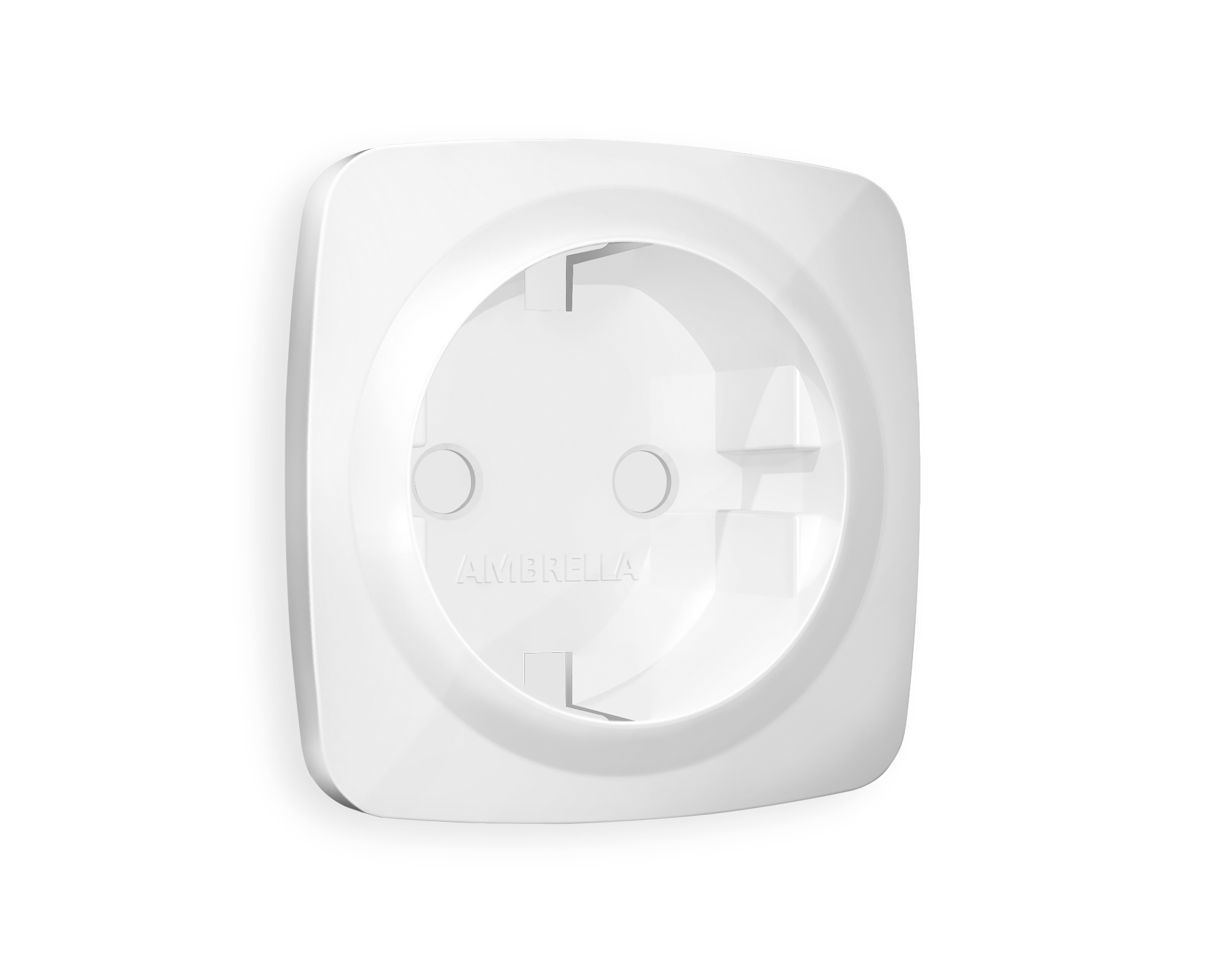 OP1060 Лицевая панель OMEGA (Белый глянец) для электрической розетки с/з QUANT