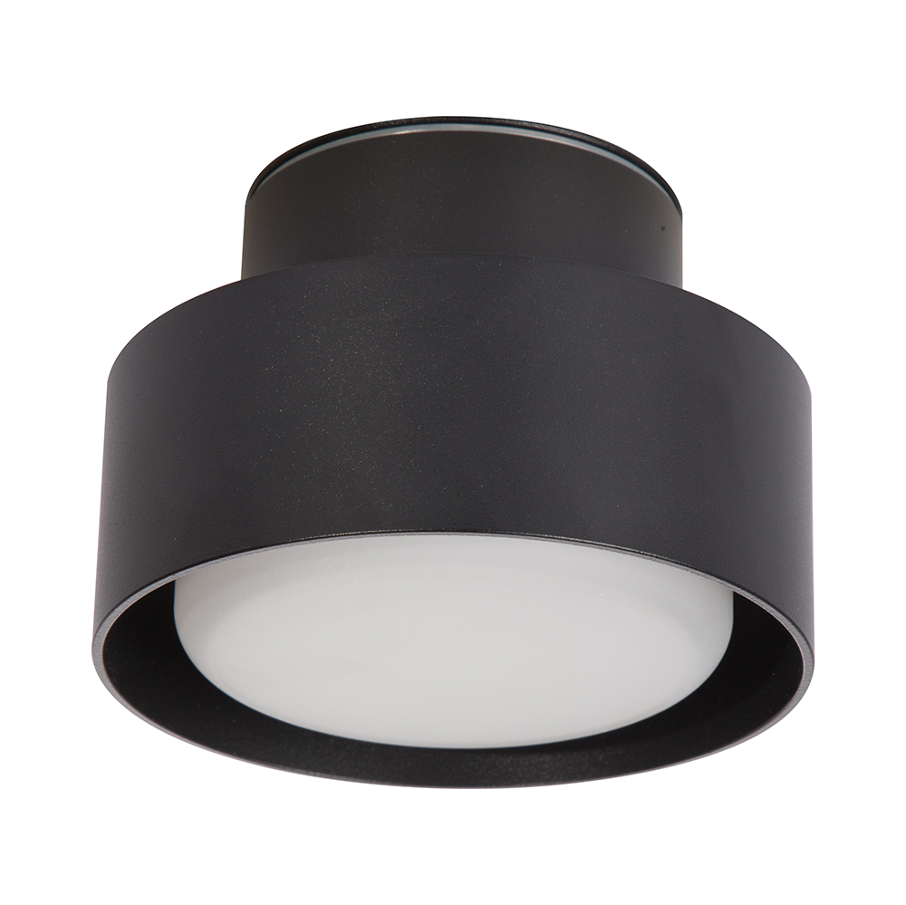 Светильник потолочный Feron HL367 Barrel AURA 12W, 230V, GX53, чёрный IP44 Светильник потолочный Feron HL367 Barrel AURA 12W, 230V, GX53, чёрный IP44