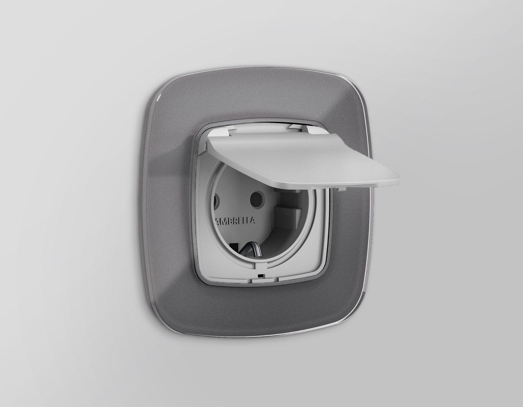 OF320651 Рамка OMEGA Radian (Антрацит серый Стекло органическое) 1-ая