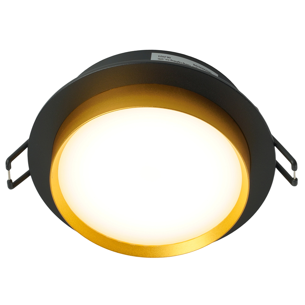 Светильник встраиваемый Feron DL507 потолочный GX53 черный + золото круг