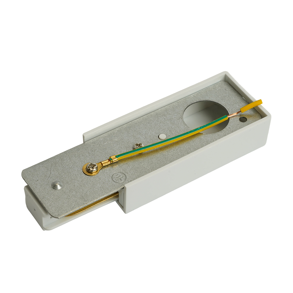 Cоединитель - коннектор для шинопровода, белый, LD1022