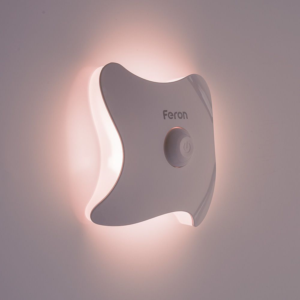 Светильник ночник на магните Feron 8LED , 3*ААА battery 93*93*38мм, FN2020 Светильник ночник на магните Feron 8LED , 3*ААА battery 93*93*38мм, FN2020