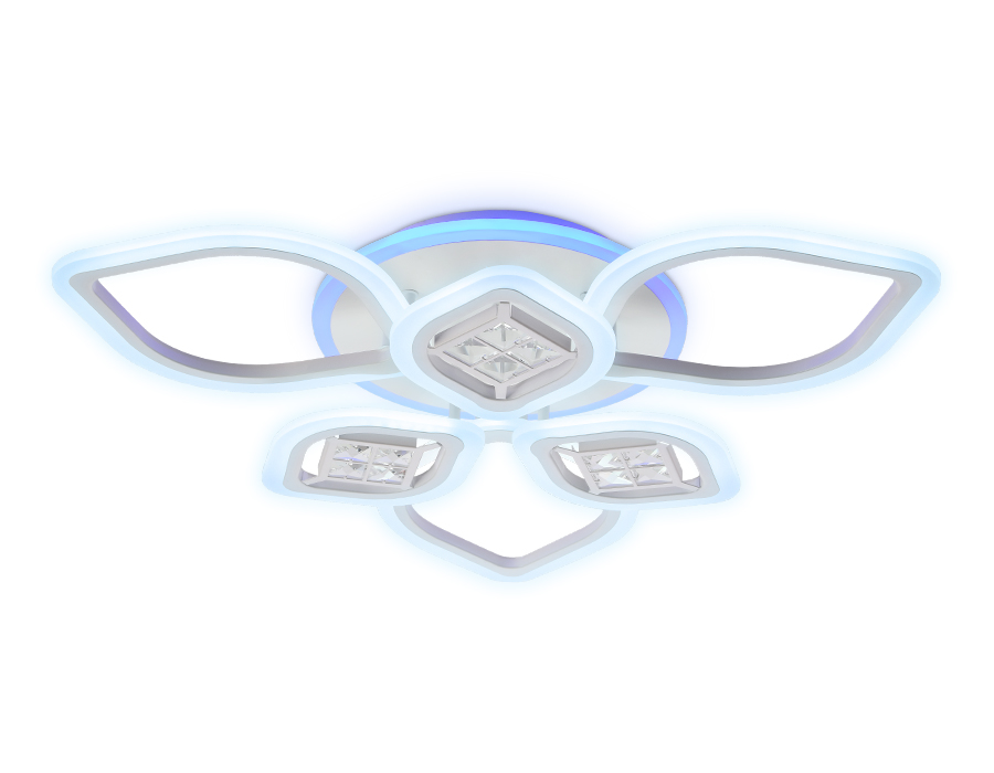 Потолочный светодиодный светильник Ambrella с пультом FA282 белый 116W 660*600*120