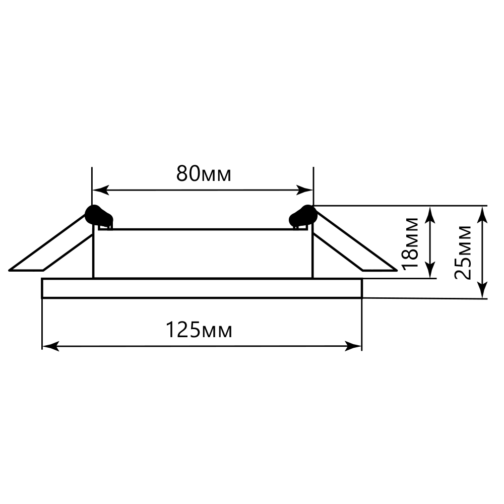 Светильник встраиваемый с белой LED подсветкой Feron CD5023 потолочный GX53 без лампы, матовый Светильник встраиваемый с белой LED подсветкой Feron CD5023 потолочный GX53 без лампы, матовый
