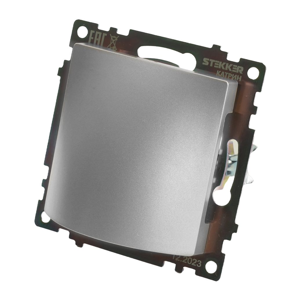 Кабельный вывод (механизм), STEKKER, серия Катрин, серебро, GLS00-7116-03
