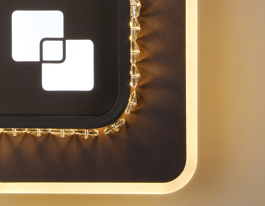 Настенный светодиодный светильник FA232 CF кофе LED Ambrella 4200K/4200K/6400K 30W 210*210*50