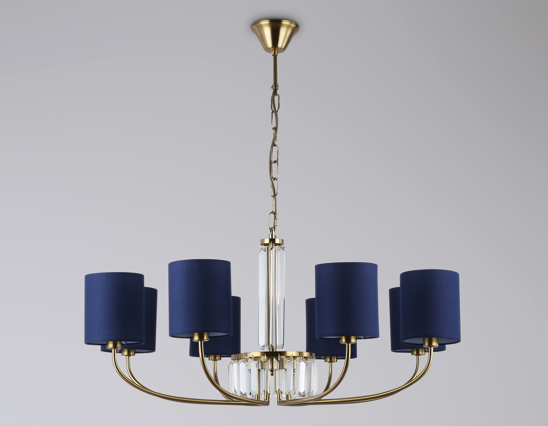 LH71273/8 BS/BK латунь/черный E14/8 max 40W D820*840