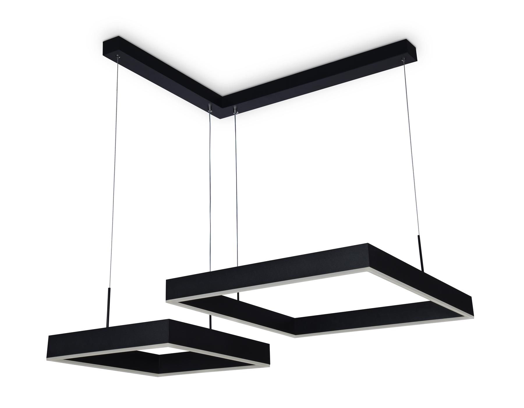 Подвесной светильник Ambrella FA6644/2 BK черный 108W 850*750*700 (ПДУ РАДИО 2.4G)