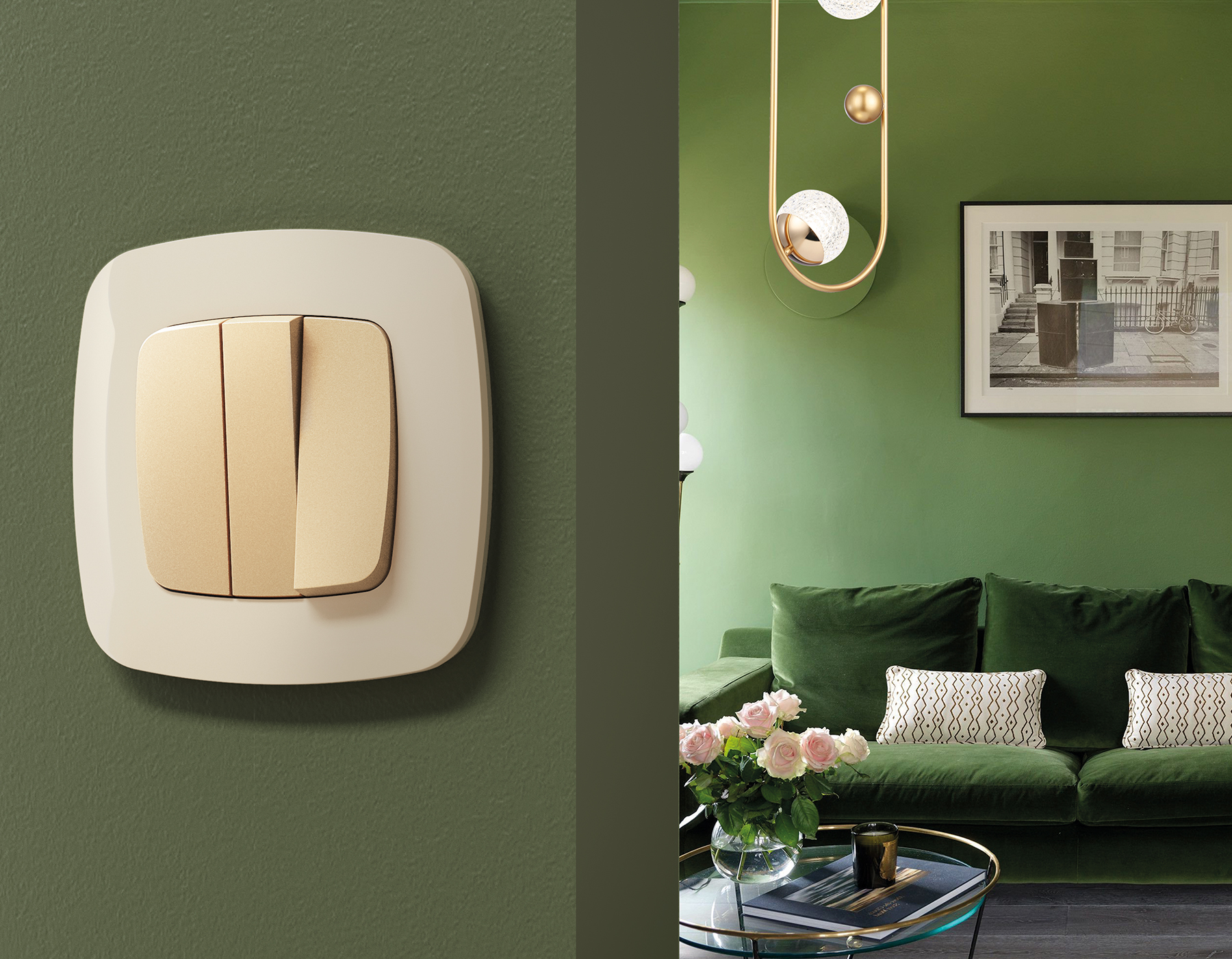 OF140305 Рамка OMEGA Ecta (Бежевый глянец) 5-ая