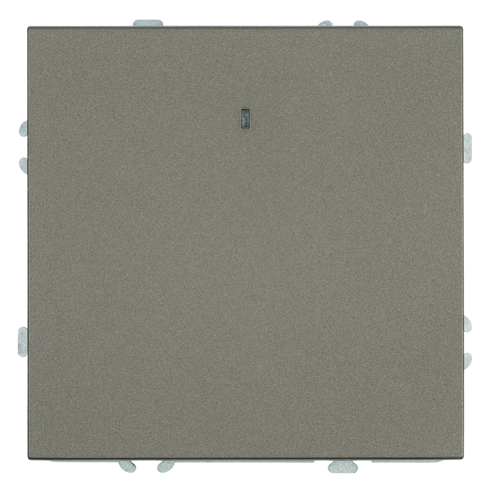 Выключатель 1-клавишный c индикатором (механизм), STEKKER, 250В, 10А, серия Эмили, RSW10-5101-09, антрацит, soft touch