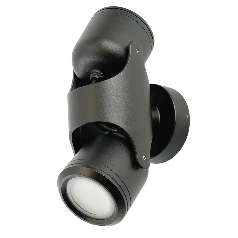 Светильник садово-парковый Feron DH1502, на стену,  GU10, 220-240V, черный