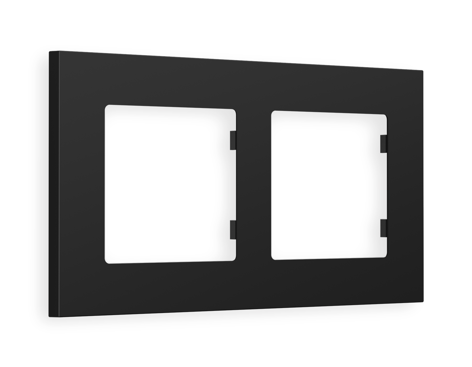 AF250702 Рамка ALFA Qubi (Черный матовый) 2-ая