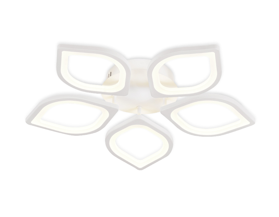 Потолочный светодиодный светильник Ambrella FA444/5 WH белый 60W 4200K 580*580*80 (Без ПДУ)