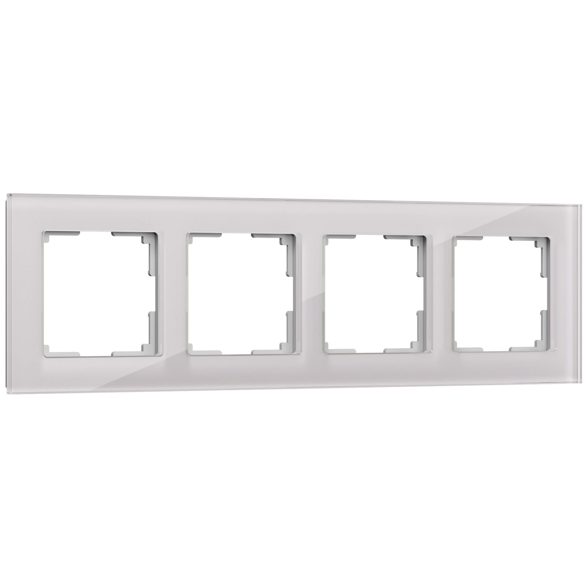 Рамка WERKEL Favorit на 4 поста (дымчатый, стекло) WL01-Frame-04 / W0041117 / a030788