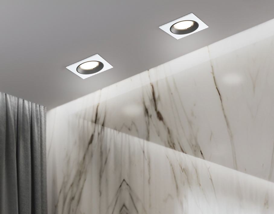 A8925 WH/BK белый/черный MR16 GU5.3 92*92*24