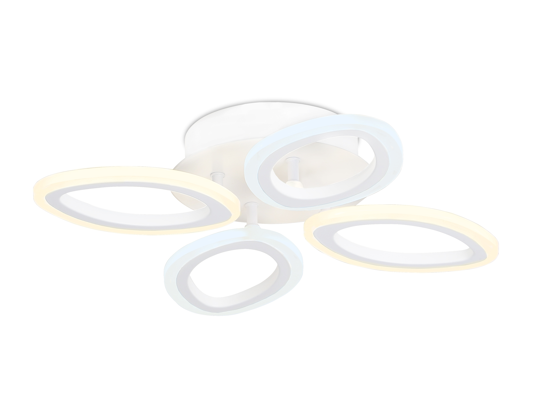 Потолочный светодиодный светильник с пультом Ambrella FA4485/4 WH белый 4200K/3000K+6400K/6400K+3000K 34W 430*430*80 (ПДУ ИК)