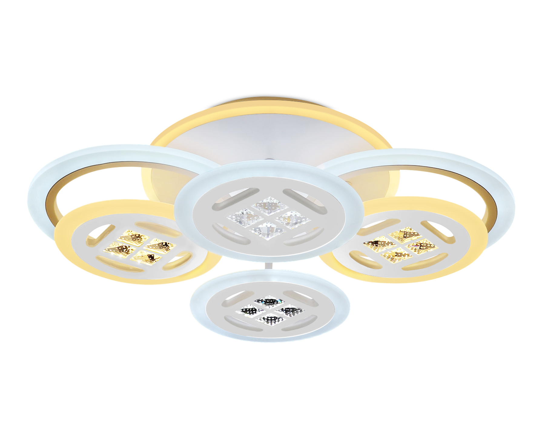 Потолочный светодиодный светильник с пультом Ambrella FA2951/6 WH белый 4200K/3000K+6400K/6400K+3000K 125W 550*405*150 (ПДУ ИК) Потолочный светодиодный светильник с пультом Ambrella FA2951/6 WH белый 4200K/3000K+6400K/6400K+3000K 125W 550*405*150 (ПДУ ИК)