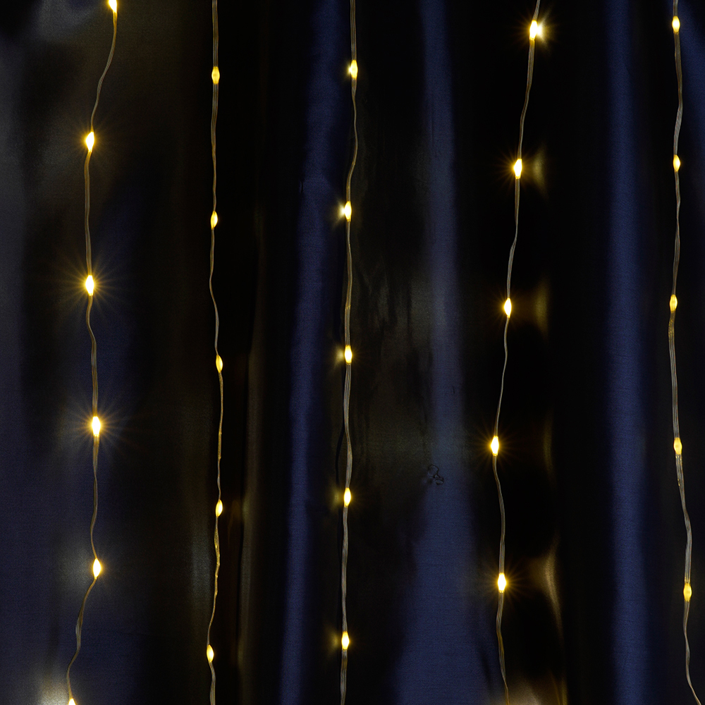 Светодиодная гирлянда Feron CL26 занавес Водопад  2*2м  + 3м 230V 2700К, статичная, c питанием от сети, прозрачный шнур Светодиодная гирлянда Feron CL26 занавес Водопад  2*2м  + 3м 230V 2700К, статичная, c питанием от сети, прозрачный шнур