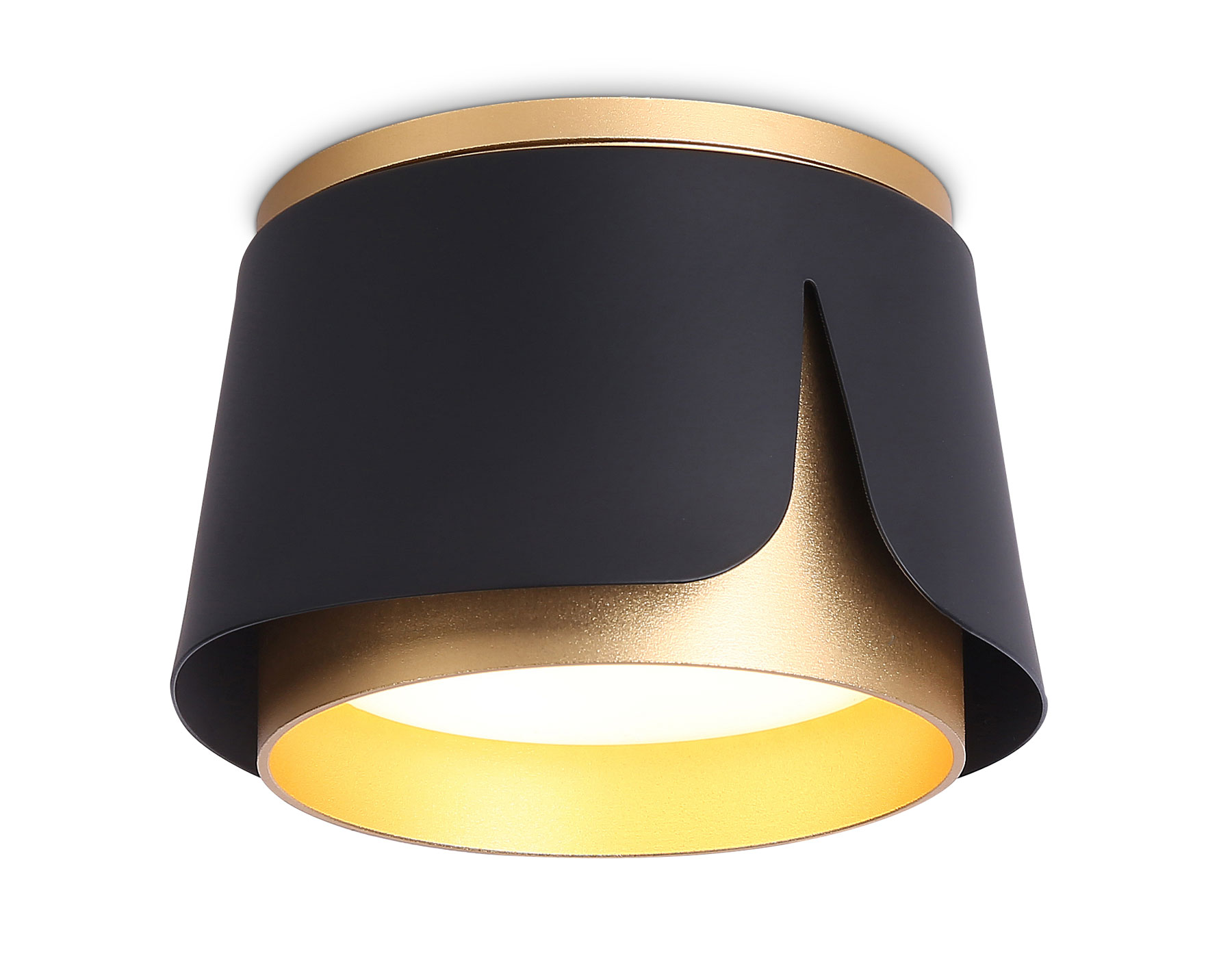 Накладной спот Ambrella TN71222 BK/GD черный/золото GX53 D100*66