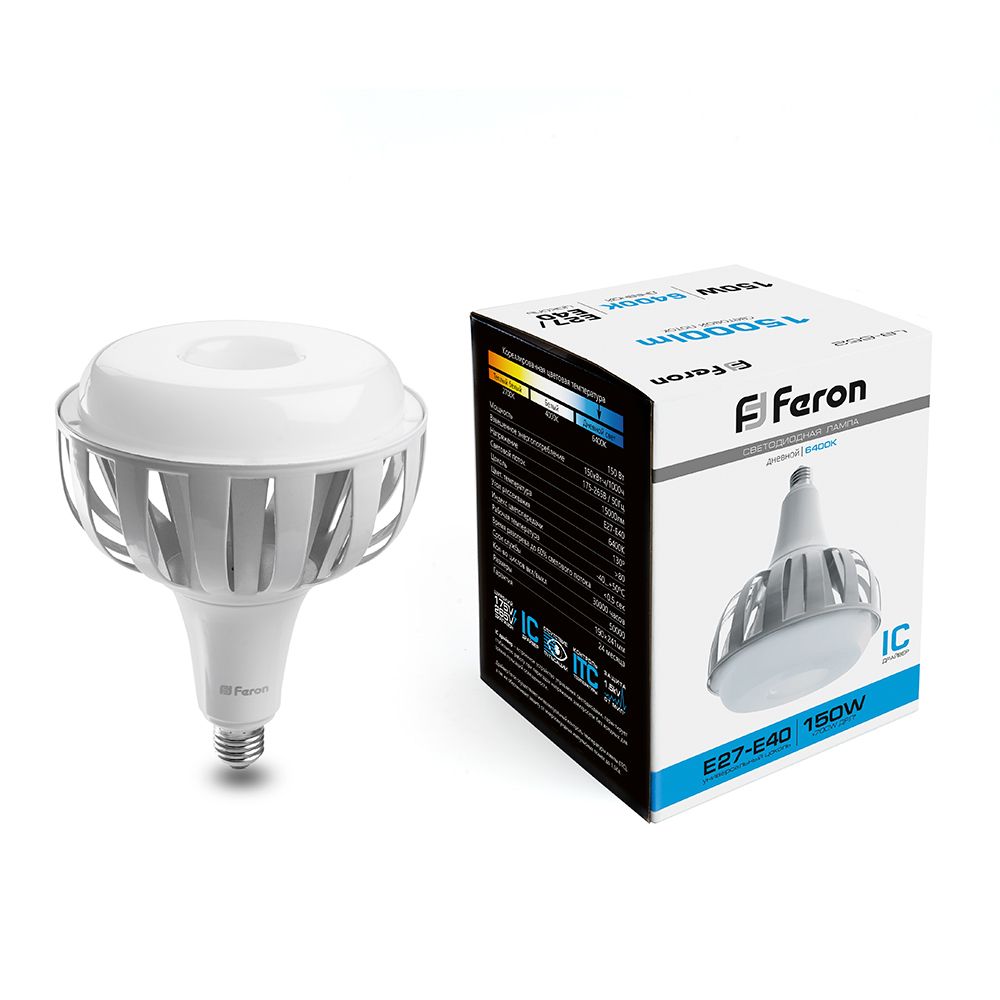 Лампа светодиодная Feron LB-652 E27-E40 150W 6400K Лампа светодиодная Feron LB-652 E27-E40 150W 6400K