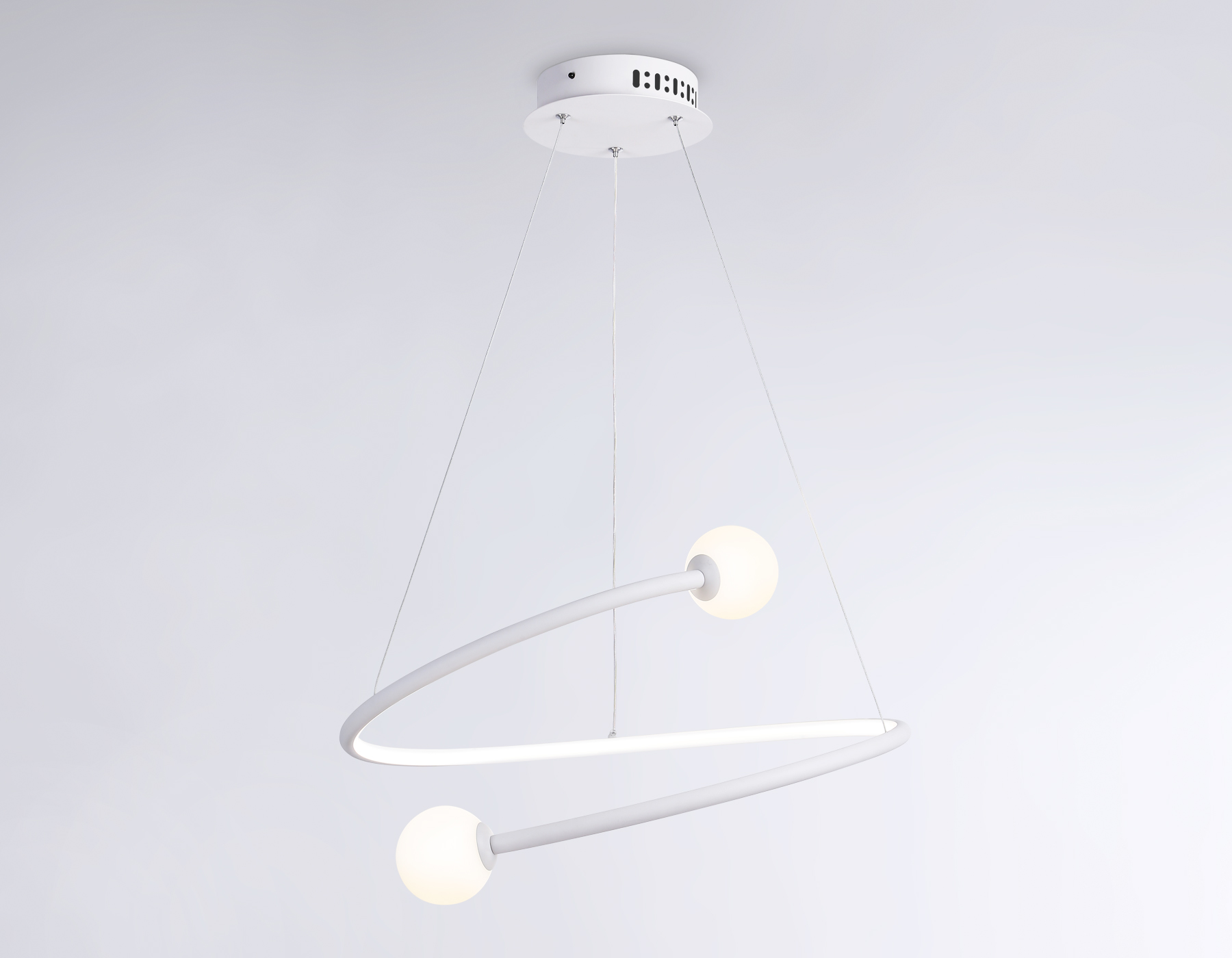 FL66291 WH белый 39W 3000K-6400K D500*1000 (ПДУ ИК)