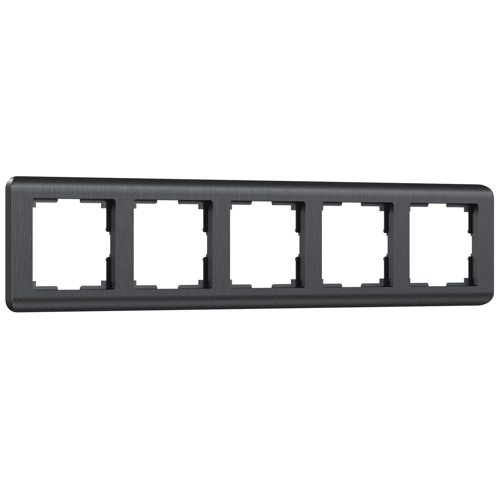 Рамка WERKEL Stream на 5 постов (графит) WL12-Frame-05 / W0052104 / a046319