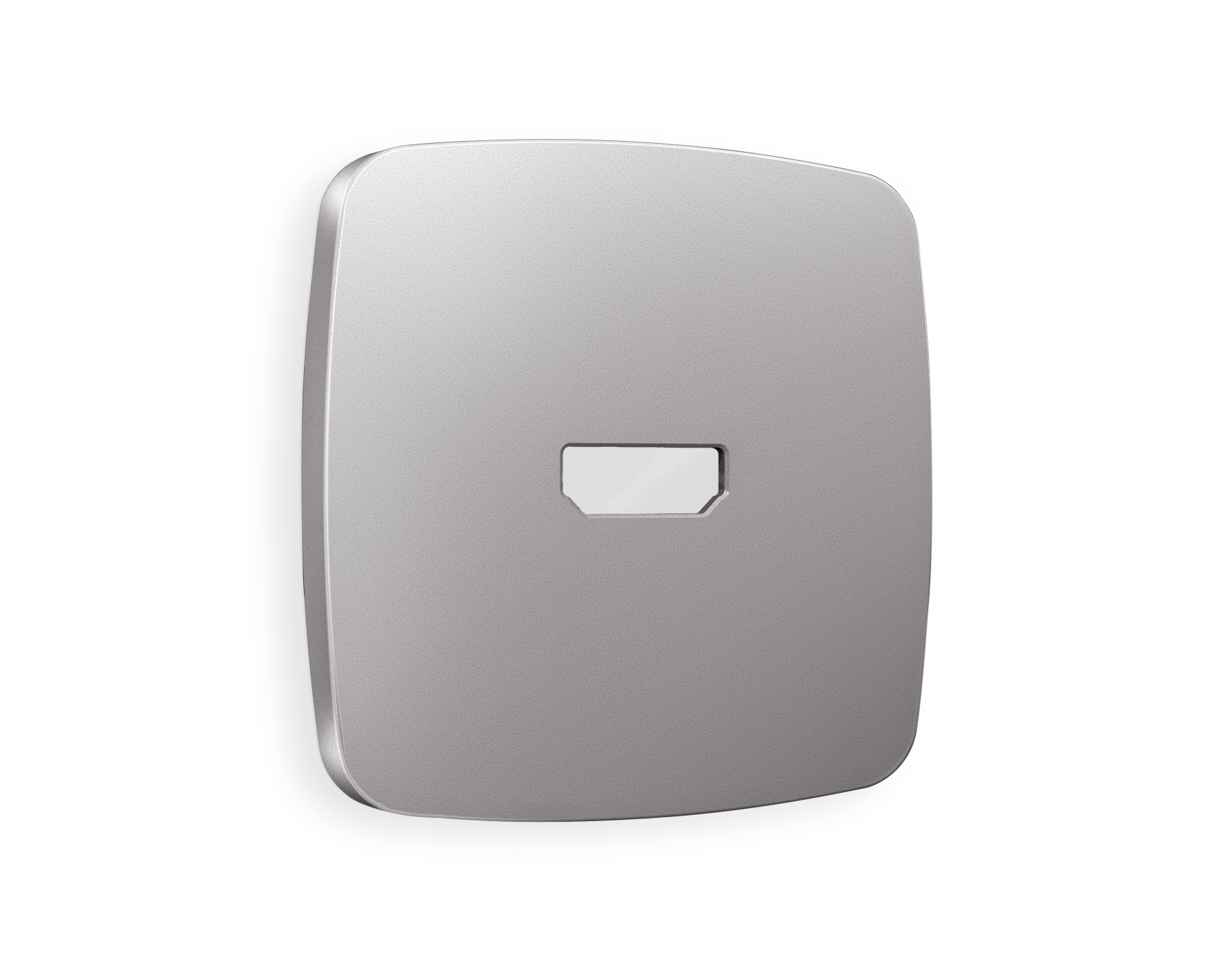 OP5140 Лицевая панель OMEGA (Сталь матовый) для HDMI розетки QUANT