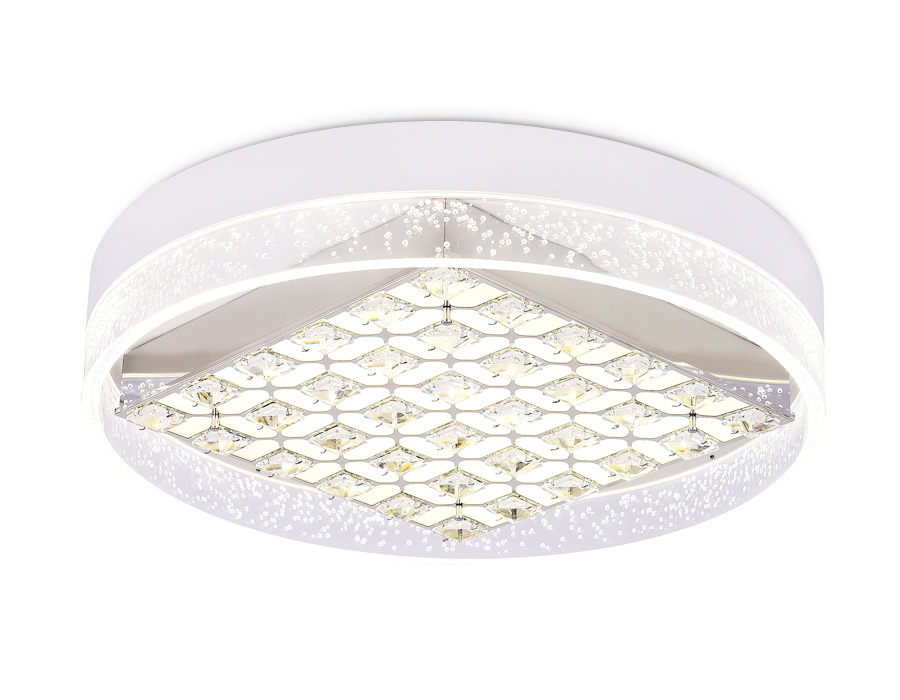 Потолочный светодиодный светильник Ambrella  FA151 WH 100W D500*90 (ПДУ РАДИО 2.4)