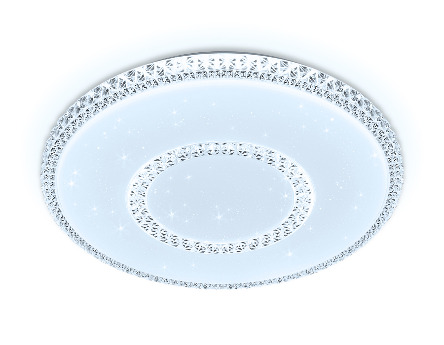 Потолочный управляемый светильник Ambrella Crystal FF99 WH 72W белый