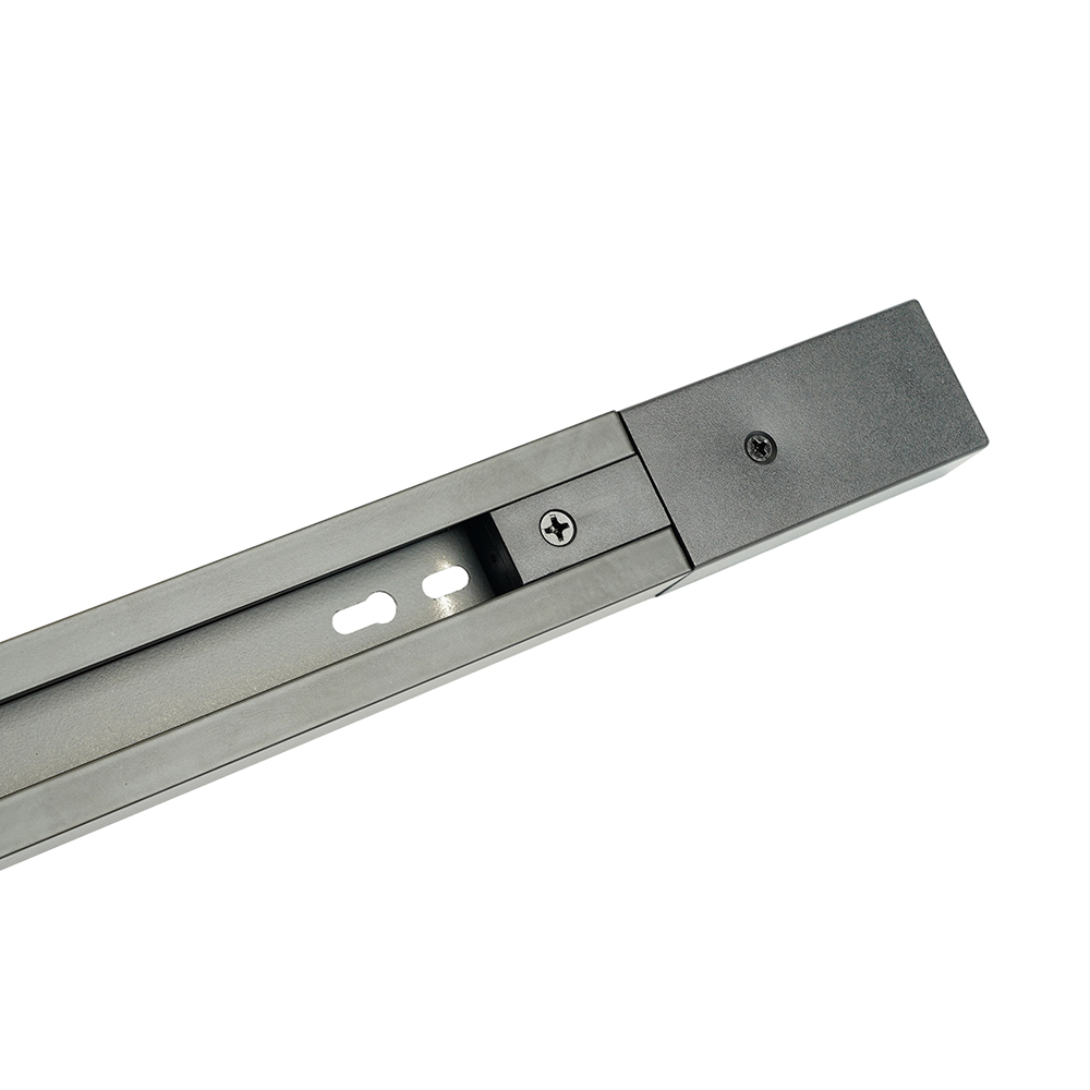 Шинопровод для трековых однофазных светильников, черный, 3м,  в наборе токоввод, заглушка, крепление, CAB1007