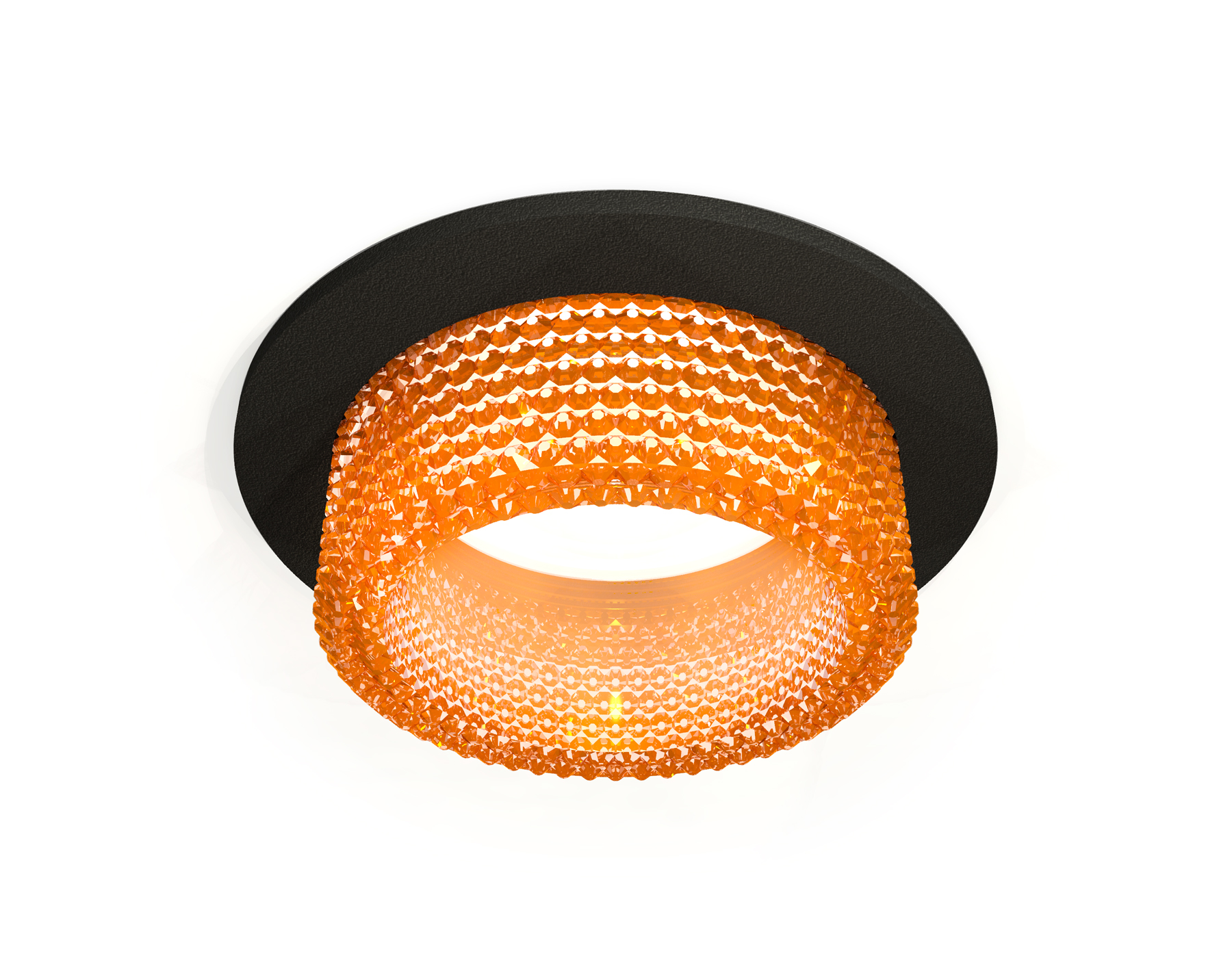 Встраиваемый светильник XC6513044 SBK/CF черный песок/голубой MR16 GU5.3 (C6513, N6154)