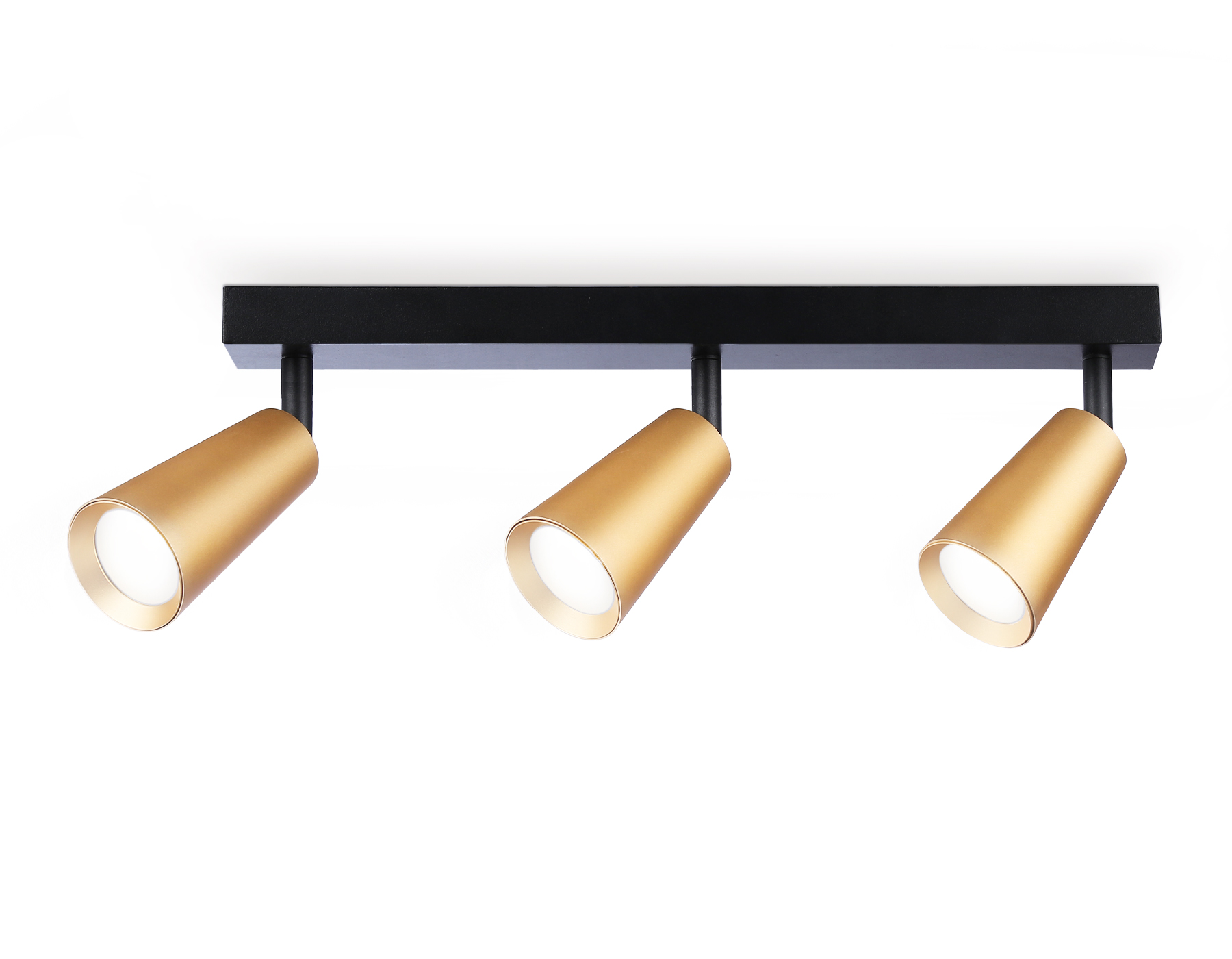 Накладной поворотный спот Ambrella TA13151/3 BK/GD черный/золото GU10/3 max 12W 445*60*130