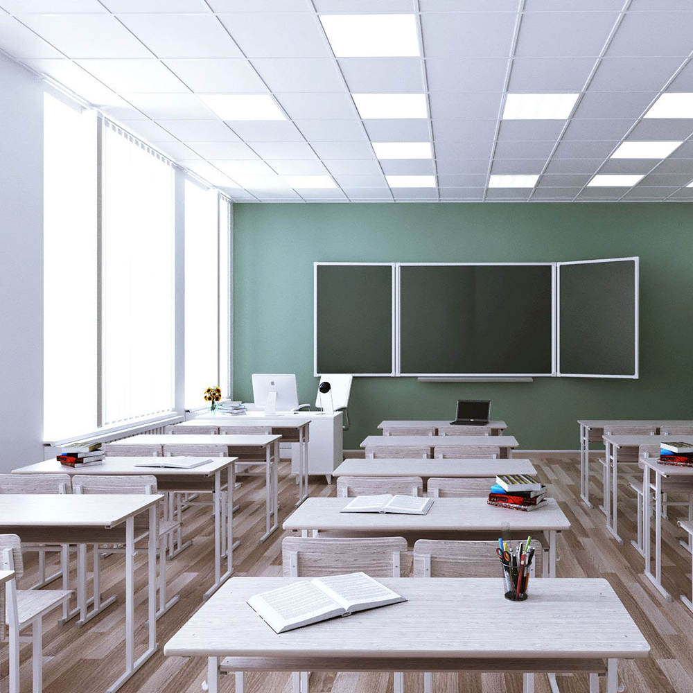 Универсальная светодиодная панель MASTER ДВО 36W-5000К-595х595х40-опал IP40 KZS