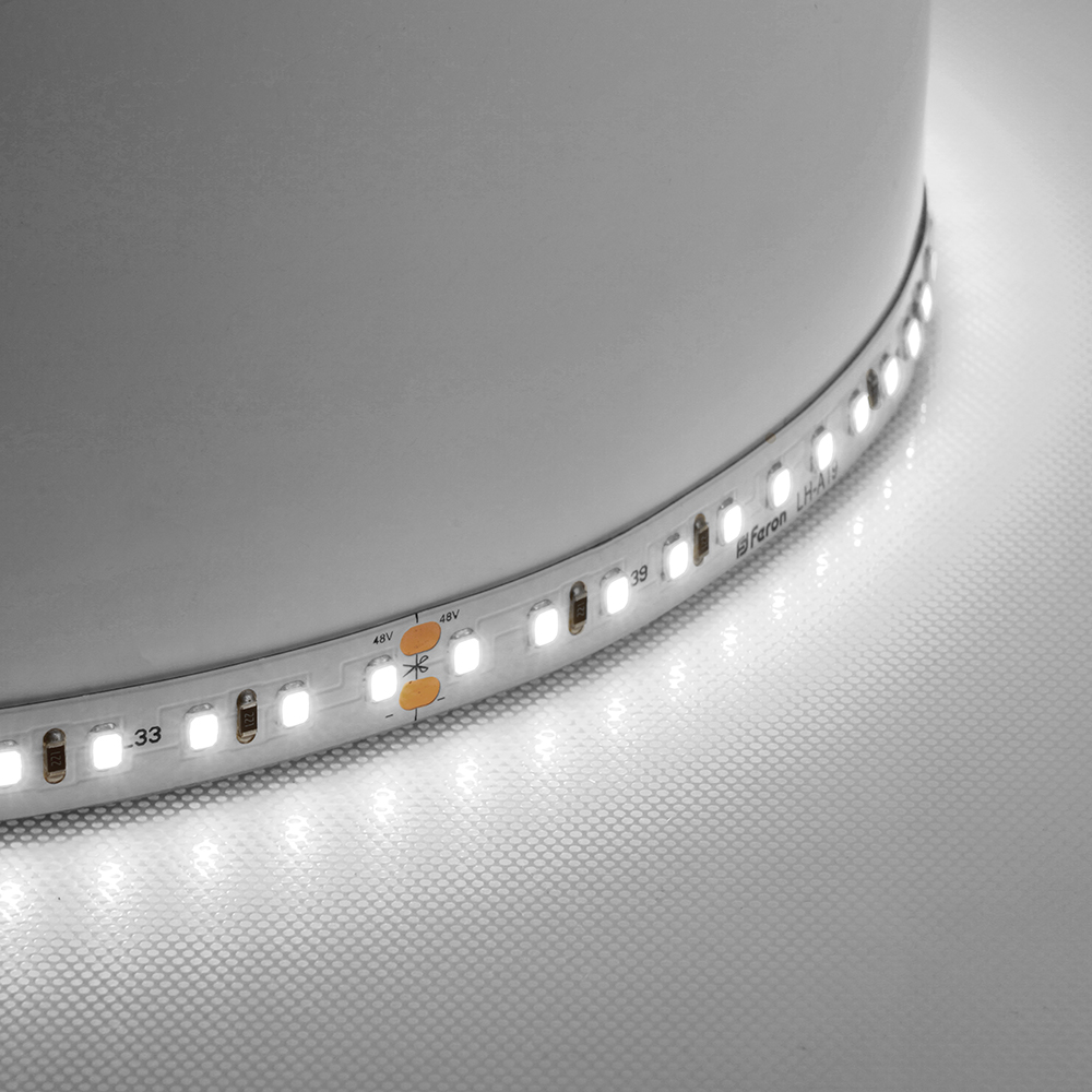 Лента светодиодая стабилизированная 120SMD(2835)/м 8Вт/м 48V 40000*10*1.22мм 4000К, IP20 LS420 FERON Лента светодиодая стабилизированная 120SMD(2835)/м 8Вт/м 48V 40000*10*1.22мм 4000К, IP20 LS420 FERON
