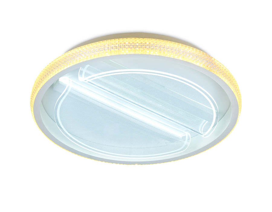 Потолочный светодиодный светильник Ambrella FA602 WH белый 88W (ПДУ РАДИО 2.4)