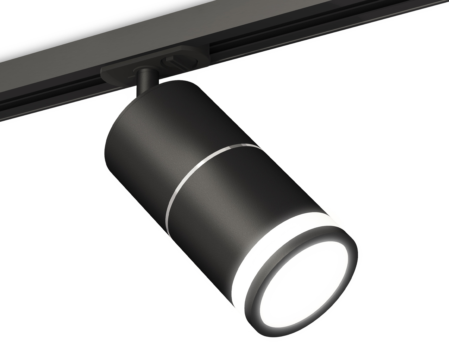 Трековый светильник XT7402012 SBK/PSL/FR черный песок/серебро полированное/белый матовый MR16 GU5.3