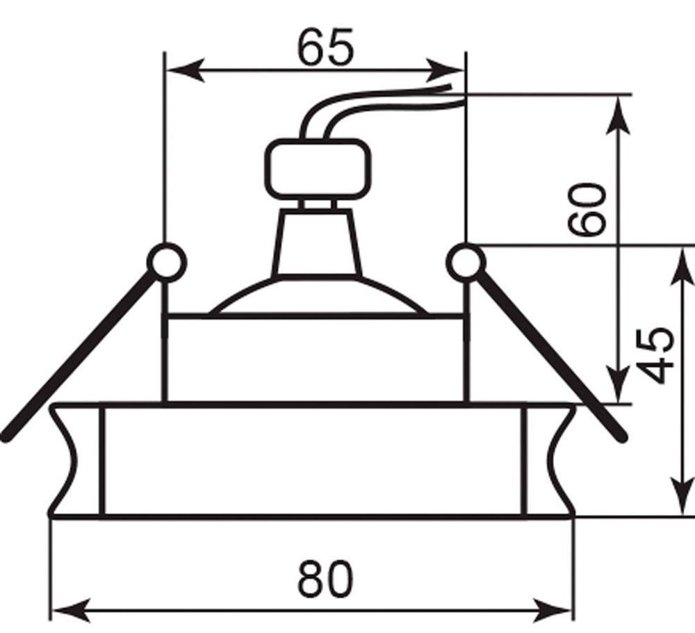 Светильник встраиваемый Feron DL164 потолочный MR16 G5.3 алюминий