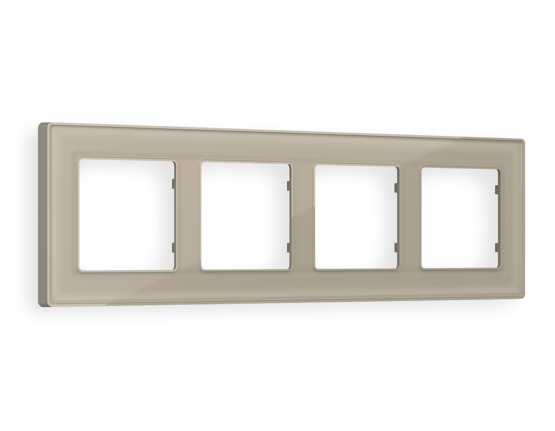 AF580364 Рамка ALFA Arctic (Серо-бежевый Стекло органическое) 4-ая