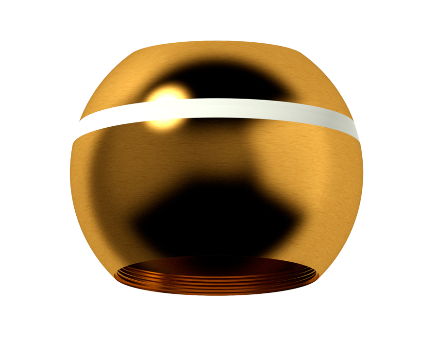 Корпус светильника накладной Ambrella C1105 PYG золото желтое полированное D100*H80mm MR16 GU5.3 LED 3W 4200K для насадок D60/70mm