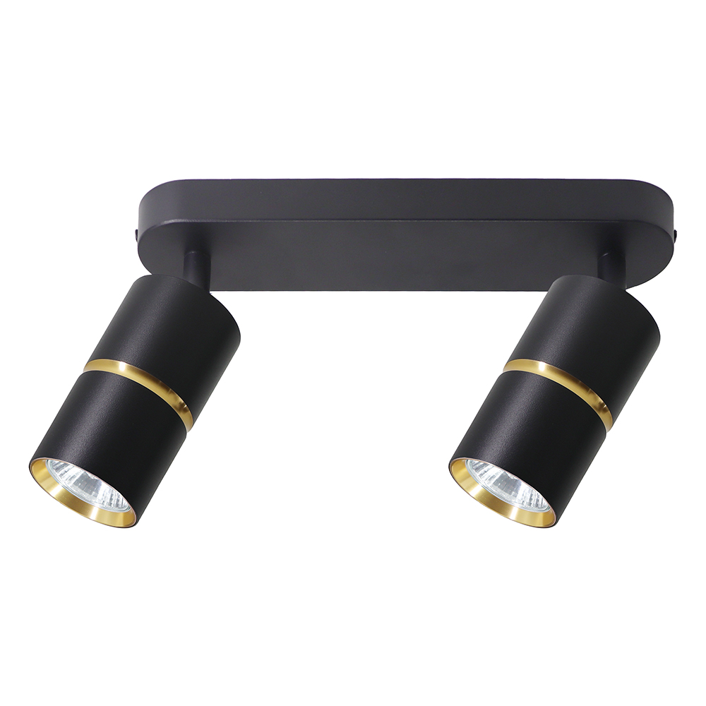 Светильник Feron ML1862 ZEN настенно-потолочный под лампу  GU10, чёрный, золото Светильник Feron ML1862 ZEN настенно-потолочный под лампу  GU10, чёрный, золото