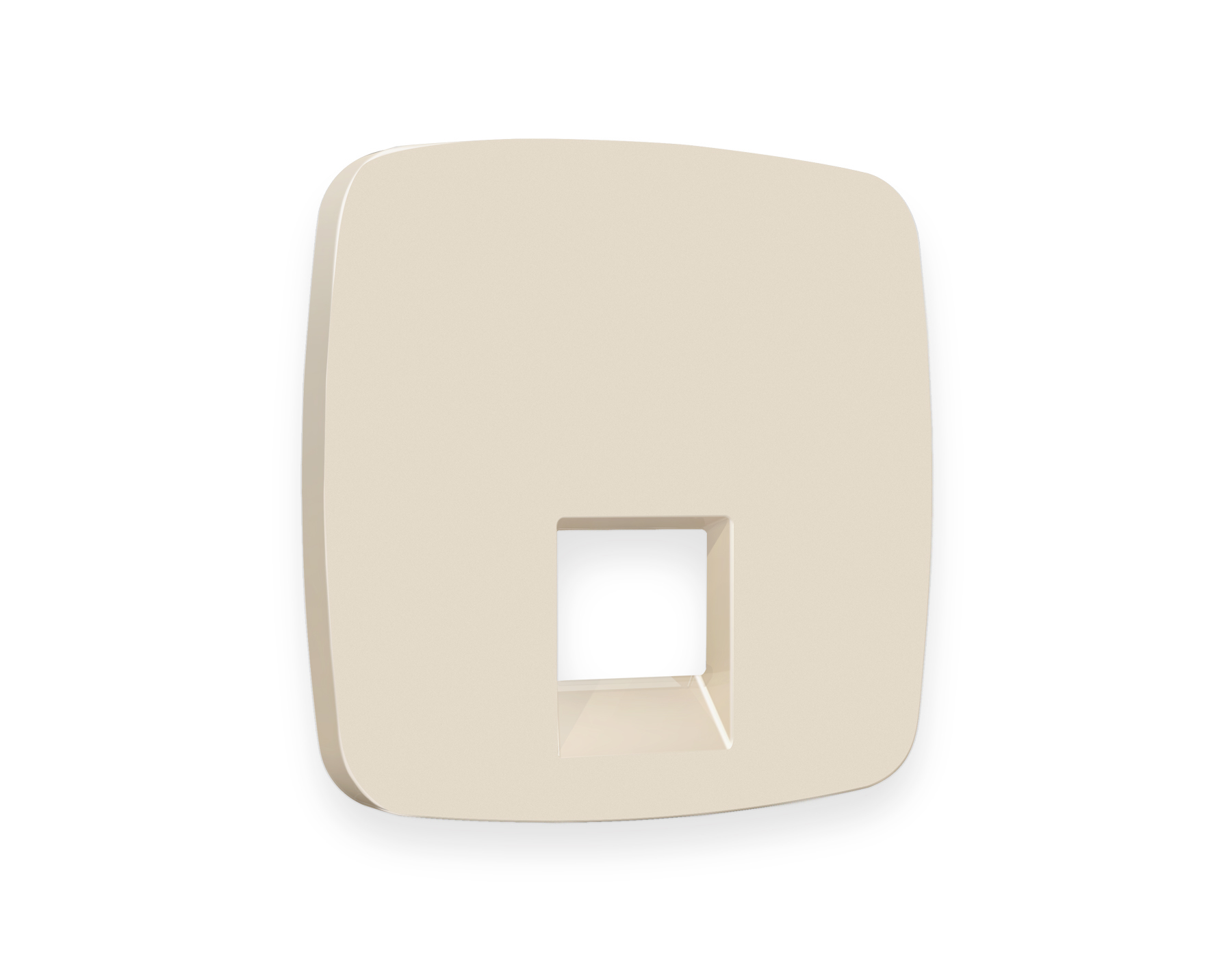 OP3320 Лицевая панель OMEGA (Бежевый матовый) для компьютерной/телефонной розетки RJ-45/RJ-11 QUANT