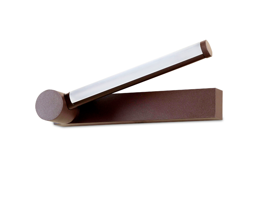 Настенный поворотный светодиодный светильник с выключателем Ambrella FW436 SCF кофе песок LED 4200K 10W 310*50*110